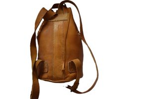 Sac à dos en cuir véritable Moroccan Soul modèle 062 avec motif de lettres attrayant pour les voyages et l'usage quotidien - Product Image 6