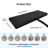 Système de navigation haut de gamme, réception puissante, boîtier durable, antenne GPS 4G LTE WiFi GNSS GLONASS à gain élevé