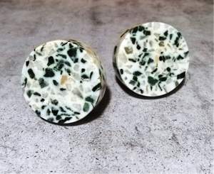 Perilla Redonda de Mármol y Madera con Perilla de Puerta de Latón, Color, Forma y Tamaño Personalizados, Hecho en India - Product Image 3