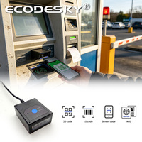 Escáner de tarjetas de identificación Ocr MRZ EMT6432 Módulo de escaneo de código de barras fijo Quiosco de escáner de pasaporte