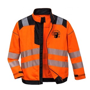 Chaquetas de Seguridad Reflectantes de Alta Visibilidad Personalizadas, Chaquetas de Trabajo de Alta Visibilidad para Construcción, Abrigos con Bolsillos, Mangas Largas para Hombre, Certificación CE - Product Image 6