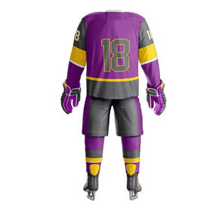 Camisetas de hockey sobre hielo con impresión por sublimación personalizada, diseñe sus propios uniformes de hockey sobre hielo, poliéster 100% de calidad superior - Product Image 2