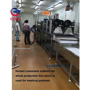 Kleine Bürste Gemüse wasch blanc hier maschine Obst-und Gemüse wasch trocknungs maschine Cassava Peeling Waschmaschine - Product Image 4