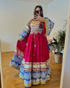 Vestido de mujer Vintage afgano tradicional hecho a mano, seda y algodón de alta calidad, el mejor Material para el verano 0687 - Product Image 5