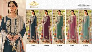Costume Salwar Kameez en fausse georgette lourde avec séquence de broderie pour occasion spéciale disponible au prix d'exportation - Product Image 6