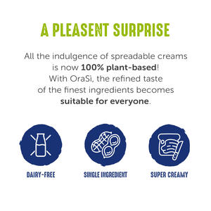 OraSi Cremas Vegetales de Cacahuete para Untar Veganas Dulces Italianas 180g Paquete de 6 Unidades Caja con 360 Días de Vida Útil - Product Image 5