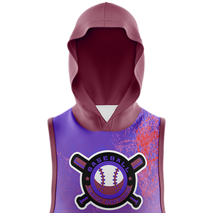 Premium Puff Print <b>Men's</b> Fleece Sublimation <b>Sleeveless</b> <b>Hoodie</b> Luxury Pullover Cotton Custom Printed <b>Sleeveless</b> Hooded for Winter - Product Image 2