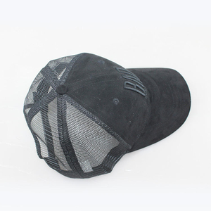Vente en gros de chapeaux de camionneur avec logo Design You Chapeaux de camionneur 6 panneaux Casquettes en maille Broderie personnalisée Chapeaux Tucker noirs de haute qualité - Product Image 5