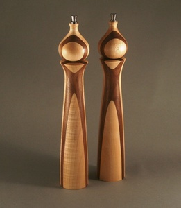 Sels et poivrières en bois scandinave |   Style nordique - Product Image 1