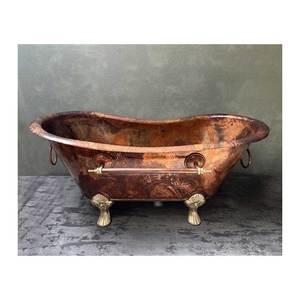 Bañera de hidromasaje de cobre de alta calidad más vendida hecha en la India para uso en el baño - Product Image 3