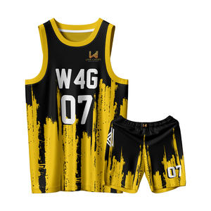 Ensemble d'uniformes de basket-ball sans manches pour hommes, imprimés personnalisés, haute qualité, 100% polyester, antibactérien, séchage rapide, uniformes d'équipe - Product Image 5