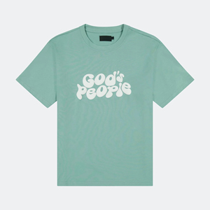 INFLATION bouffée impression graphique chemises personnalisé hommes t-shirt 100% coton col rond t-shirts pour la fabrication - Product Image 1