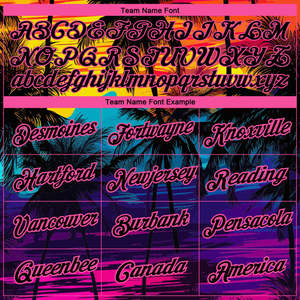 Camiseta de manga corta con estampado de árbol de playa Hawaiano Unisex personalizada de fábrica, camisa de verano de media manga con cuello redondo de algodón polivinílico de secado rápido - Product Image 3