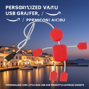 Hub USB Personalizzato a Forma di Omino di Corfù, Gadget Promozionale Personalizzabile - Product Image 3