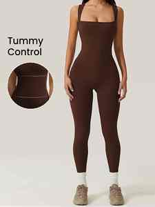 Ropa deportiva Fábrica Mujeres Gimnasio Casual Bodycon Yoga Fitness Monos de una pieza Activewear Mamelucos Playsuits - Product Image 3