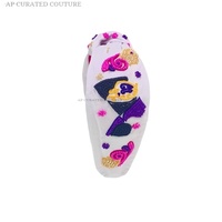 2025 Vente Chaude Mardi Gras Krewe de grêle iris Bandeau Collection Indien Fabriqué À La Main Cheveux Accessoires boules personnalisé Bandeau