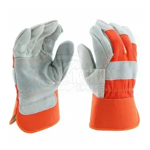 Soft Leather Full Finger Hand Protection Leather Gloves Breathable Men Leather Gloves In Low Moq