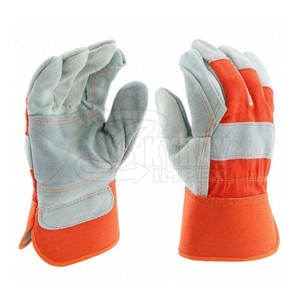 Gants en cuir souple à doigts entiers pour hommes pour le travail et la soudure Gants de sécurité respirants avec protection des mains quantité minimale de commande bas - Product Image 1