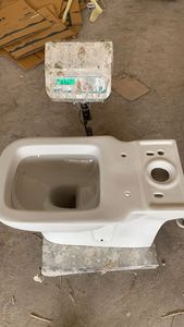 ชุดโถส้วมสองชิ้นทรงสี่เหลี่ยมวัสดุเซรามิกอินเดียส่งตรงจากหน่วยการผลิตดีไซน์ใหม่ - Product Image 3