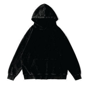 Sudadera con Capucha Unisex de Alta Calidad OEM, 100% Algodón Felpa 300g, Diseño Teñido Sólido, Tallas Grandes, con Bolsillo y Logotipo Personalizado - Product Image 2