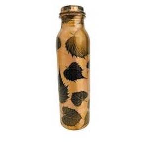 Botella de Agua de Cobre con Diseño Floral Multicolor Esmaltado, Ecológica, Moderna, con Tapa, Apta para Agua Hirviendo, para Hogar, Aire Libre y Camping - Product Image 2