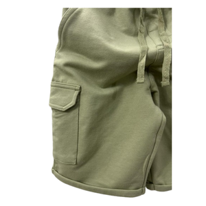 Pantalones cortos Cargo para hombre, ropa de calle, logotipo personalizado, algodón de rizo francés, pantalones casuales con múltiples bolsillos, pantalones cortos Cargo con cintura elástica - Product Image 4