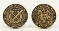 Moneda Conmemorativa del Aniversario de la Prisión de Klodzko |   Emblema del Servicio Penitenciario Polaco, Águila en Aleación de Zinc, Bronce Antiguo Tradicional