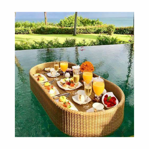 Bandejas flotantes para la perfección del picnic: mantén los bocadillos, bebidas a flote con estas bandejas de moda para días de playa o vibraciones de viaje costero - Product Image 2