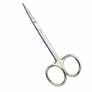 Lame courbe Instrument médical léger pansement chirurgical professionnel en acier inoxydable Ciseaux à iris Ciseaux à iris droits - Product Image 1