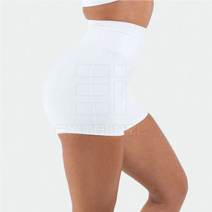 <b>Women</b> Plus Size Mid Waist Yoga Shorts Solid Pattern Breathable Quick Dry Windproof Elastic Waist Spandex/Polyester - Product Image 4
