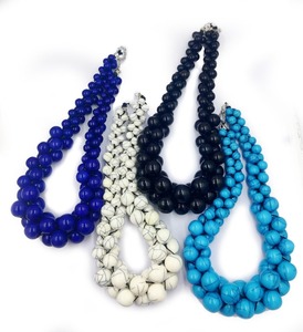 Nouveaux accessoires de mode rétro exagéré personnalisé écologique peint à la main saint valentin punk collier en résine acrylique - Product Image 3