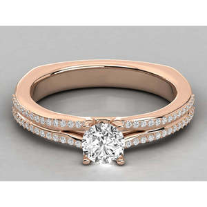 Anillo de Diamante Solitario de Oro de 14K, Joyería Elegante y Lujosa - Product Image 6