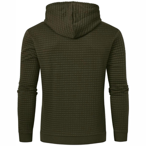 Sweat à capuche homme brodé uni teint imprimé sur mesure pour l'hiver 100% coton polaire coupe surdimensionnée design confortable - Product Image 3