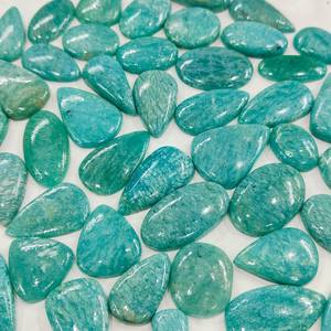 แอมะซอไนต์ขัดหลวมจำนวนมาก500กรัมรูปร่างผสมเรียบขัดจำนวนมาก - Product Image 4