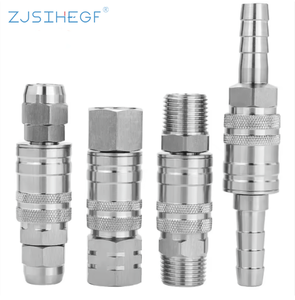 Zjsihegf SS304 Auto Lock Schnell kupplung Pneumatische Armaturen Luft kompressor anschlüsse Pneumatische Druckluft werkzeug kupplung - Product Image 4