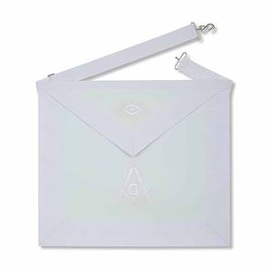 High Quality Thermal Touch Screen Leather/Cotton Marching <b>Band</b> Gloves White Masonic Style for Party Use - Product Image 2