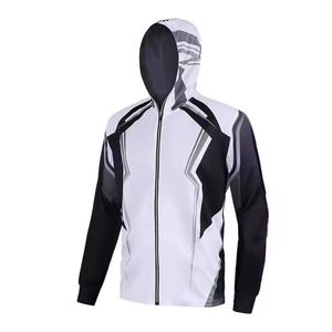 High Quality Men's Fishing Hoodie UPF 50 Custom Logo Breathable Waterproof Quick Dry Long Sleeved Hood <b>Neck</b> <b>Gaiter</b> - Product Image 1