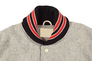 Wholesale Men CusCustom Cotton Fleece Baseball Jacket Embroidered Letterman Cotton Sleeves CollegeBaseballjacket for men - Product Image 3