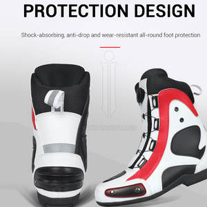 Nuevo diseño de zapatos de moto para uso al aire libre de alta calidad hechos en zapatos de moto de cuero genuino - Product Image 2