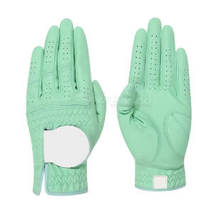 Guantes de Golf de Cuero Genuino de Alta Calidad para Deportes al Aire Libre, Más Vendidos, con Logotipo Personalizado, Ligeros, con Correa de Muñeca Ajustable para Hombre - Product Image 1