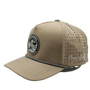 Sombreros de equipo de béisbol de 6 paneles Sombrero bordado de fieltro con cierre de correa de cuero-Sombrero de camionero con panel de malla - Product Image 1