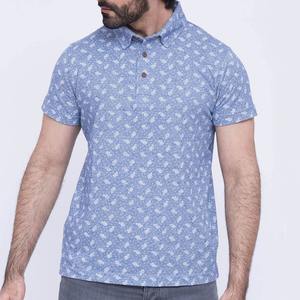 เสื้อโปโลผู้ชายพิมพ์ลายเรียบง่าย OEM แขนสั้น แห้งเร็ว น้ำหนักเบา คุณภาพสูง เหมาะสำหรับฤดูร้อน เล่นกอล์ฟ - Product Image 1