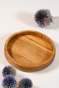 Plateau de service moderne en bois de chêne avec coins arrondis Design personnalisé fait à la main Accessoires d'espace de travail raffinés - Product Image 2