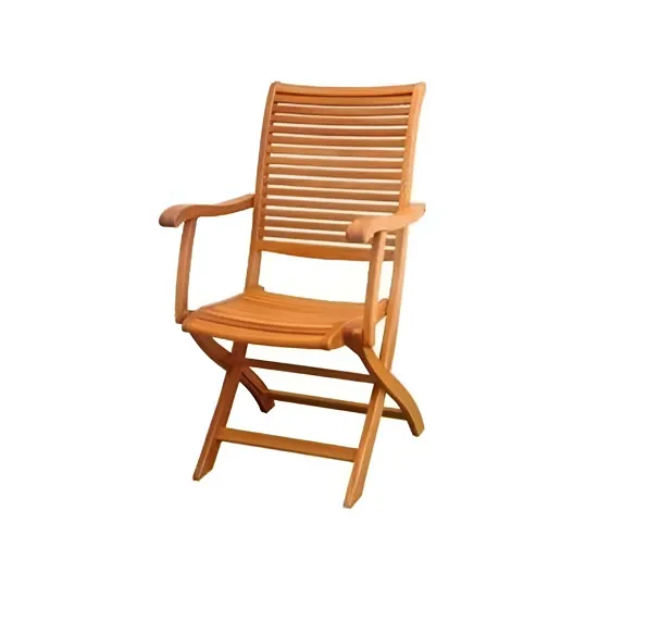 Оптовая продажа, высококачественное деревянное уличное складное деревянное кресло из Вьетнама, натурального цвета