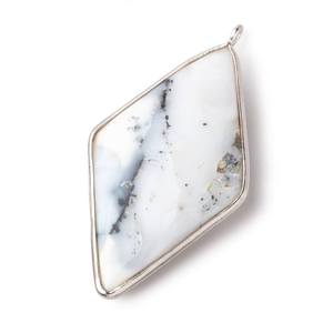 Forma de cometa de Plata de Ley 925, tamaño grande, 45X42MM, colgante de piedra preciosa de ópalo de dendrita Natural para regalos cristianos - Product Image 2