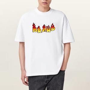 Personnalisé 2025 100% coton hommes t-shirt logo personnalisé coupe ample solide couleur noire confortable t-shirt pour hommes - Product Image 4