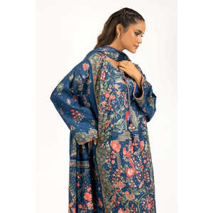 IUSTKSD-622 Traje de Satén Bordado con Tela de Seda Cruda de 3 Piezas - Product Image 5