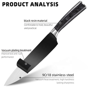 Couteau de chef de cuisine professionnel en acier inoxydable damas avec gaine personnalisé OEM ODM usine de coutellerie - Product Image 3