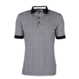 Polo en polyester de haute qualité brodé 100 coton pour hommes, chemises de golf simples avec logo personnalisé - Product Image 1