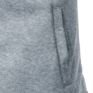 Venta al por mayor para hombre Casual Sports Zipper Stand Collar Hoodie Coat Solid Color Cardigan para hombres - Product Image 5